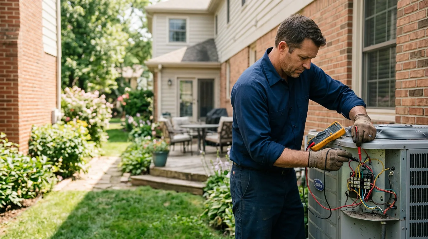 HVAC technician working near Dunbar, PA